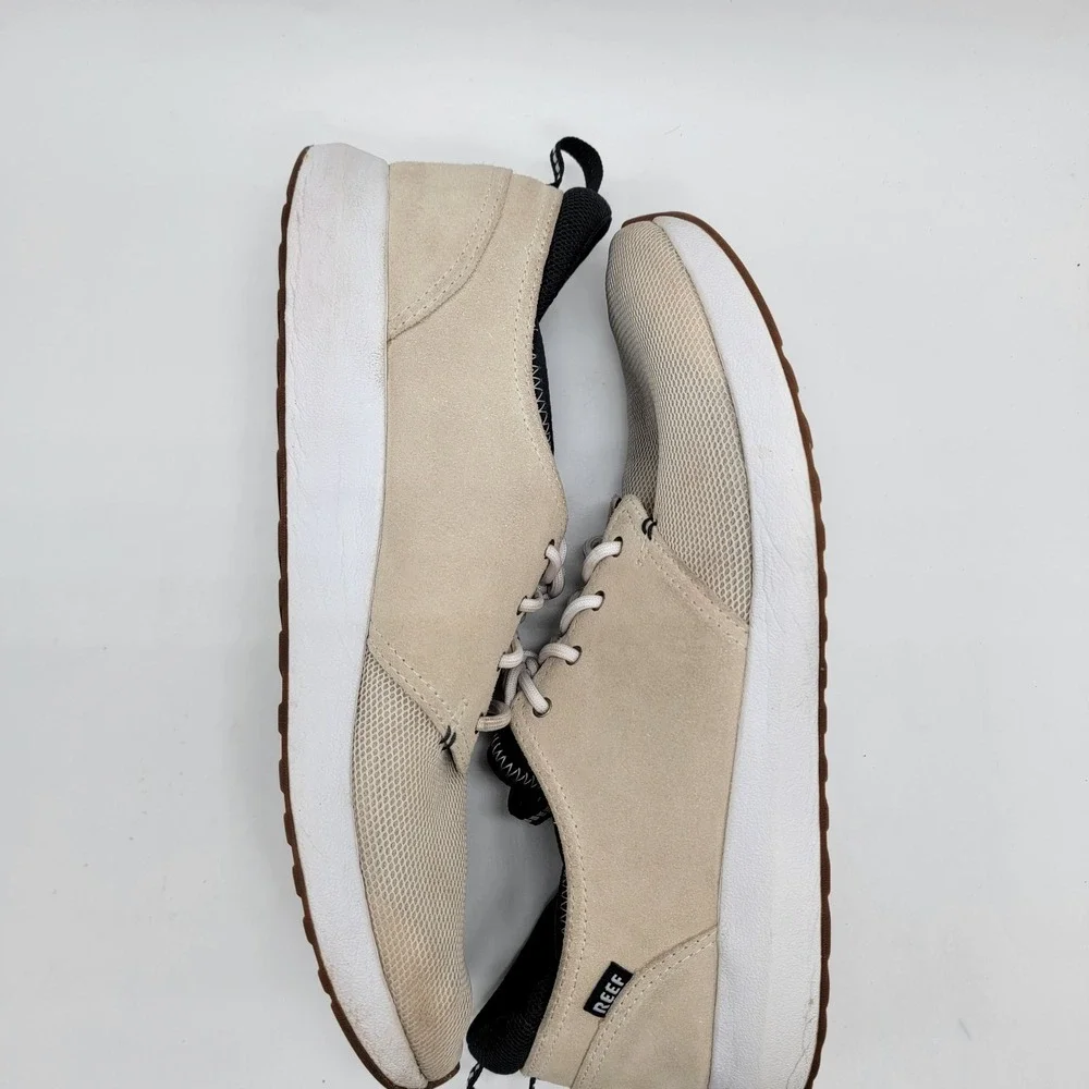 Reef Cruiser Casual Surf Shoes Comfort Men's Size 11 Tan Ivory Navy Sneakers